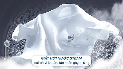Công nghệ giặt hơi nước Steam – Diệt khuẩn, khử mùi, giảm nhăn