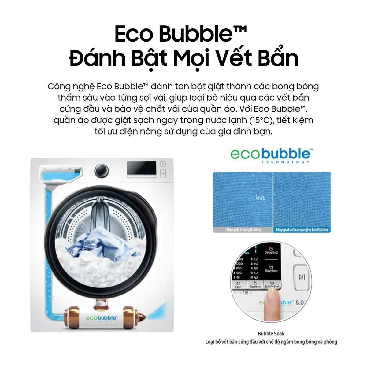 Công nghệ tạo bong bóng mịn AI Ecobubble™