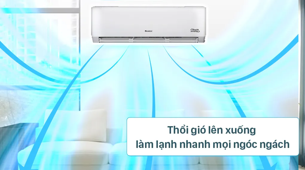 Công suất mạnh 18000 BTU – làm lạnh nhanh, đảo gió linh hoạt 2 chiều