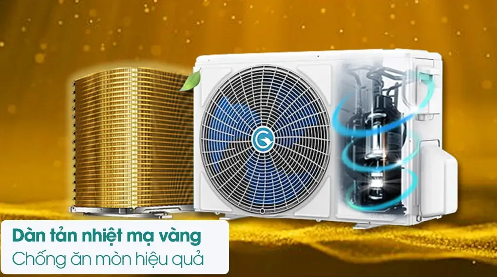 Dàn tản nhiệt đồng nguyên chất, bền bỉ vượt trội