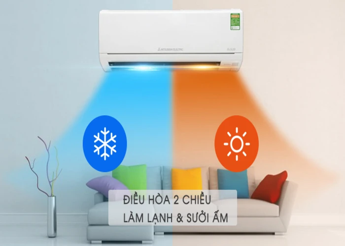 Điều Hòa Mitsubishi Electric 9000BTU 2 Chiều Inverter MS-HT25VF