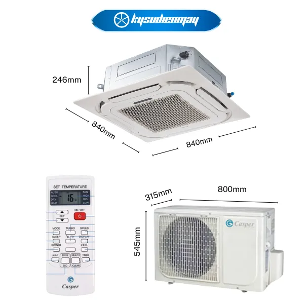 Điều hòa âm trần Casper 18000 BTU 1 chiều CC-18FS35