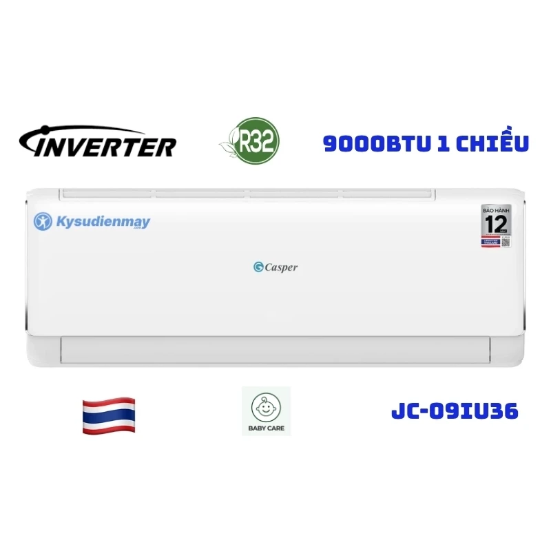 Điều Hòa Casper 9000BTU 1 Chiều Inverter JC-09IU36