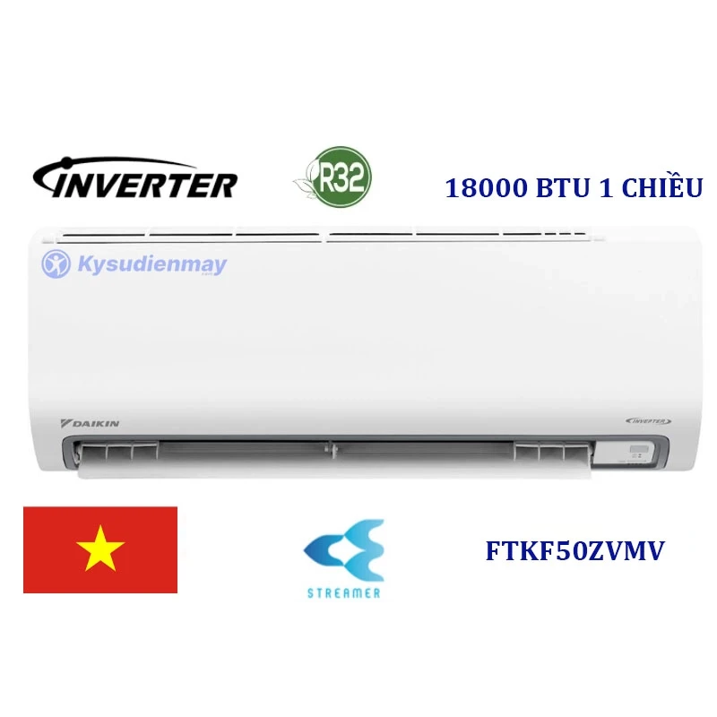 Điều Hoà Daikin 18000BTU 1 Chiều Inverter Cao Cấp FTKF50ZVMV