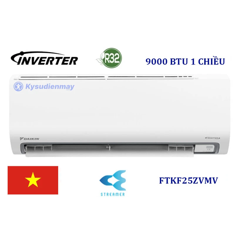 Điều Hoà Daikin 9000BTU 1 Chiều Inverter Cao Cấp FTKF25ZVMV