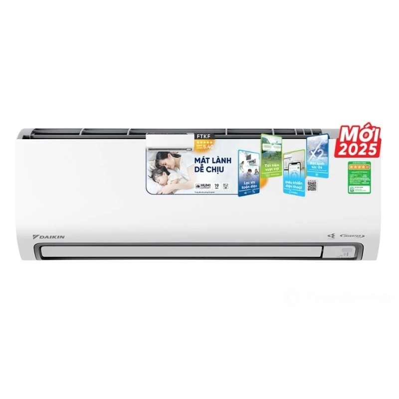 Điều Hoà Daikin 9000BTU 1 Chiều Inverter Cao Cấp FTKF25ZVMV