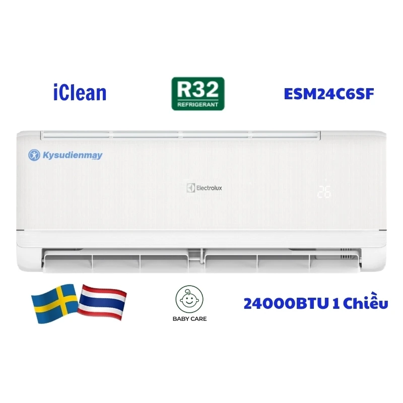 Điều Hoà Electrolux 24000BTU 1 Chiều ESM24C6SF