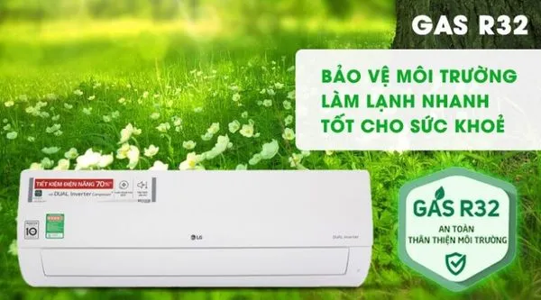Sử dụng gas R32 thân thiện môi trường