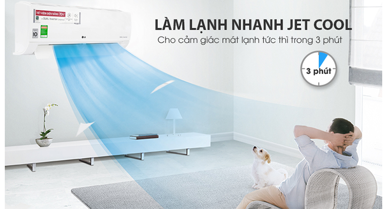 Làm lạnh nhanh tức thì với chế độ Jet Cool