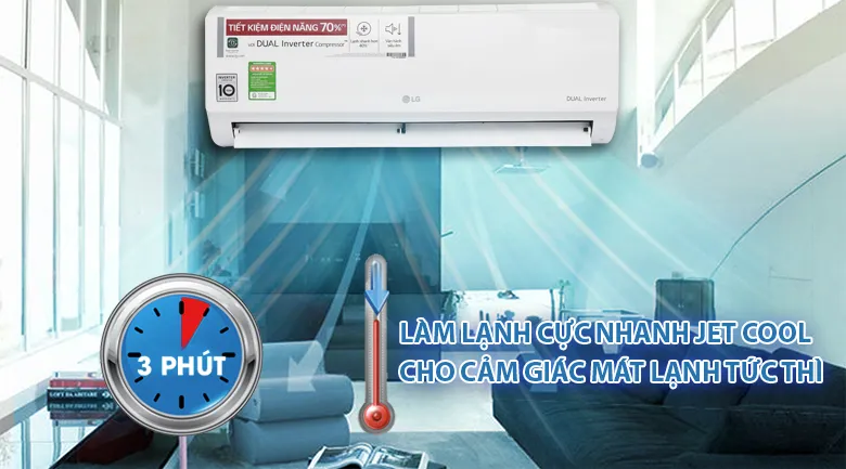 Công nghệ Jet Cool – Làm lạnh siêu tốc trong 3 phút
