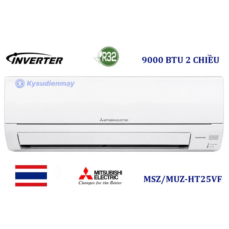 Điều Hòa Mitsubishi Electric 9000BTU 2 Chiều Inverter MSZ/MUZ-HT25VF