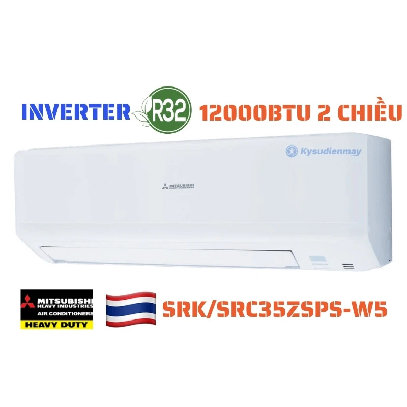 Điều Hòa Mitsubishi Heavy 12000BTU 2 Chiều Inverter SRK/SRC35ZSPS-W5