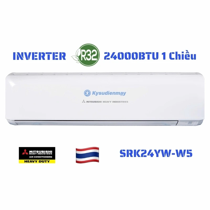 Điều Hòa Mitsubishi Heavy 24000BTU 1 Chiều Inverter SRK/SRC24YW-W5