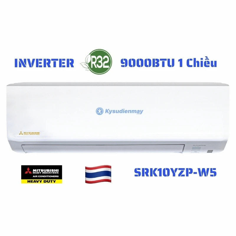 Điều Hòa Mitsubishi Heavy 9000BTU 1 Chiều Inverter SRK/SRC10YZP-W5