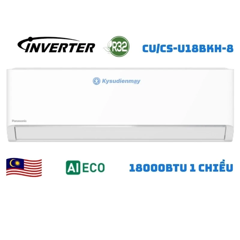 Điều Hoà Panasonic 18000BTU 1 Chiều Inverter Cao Cấp CU/CS-U18BKH-8