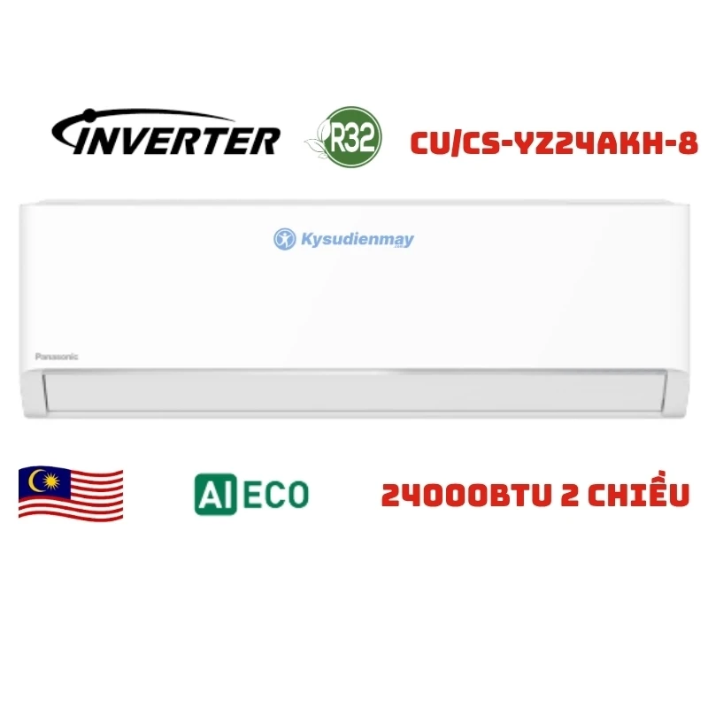 Điều Hoà Panasonic 24000BTU 2 Chiều Inverter CU/CS-YZ24BKH-8