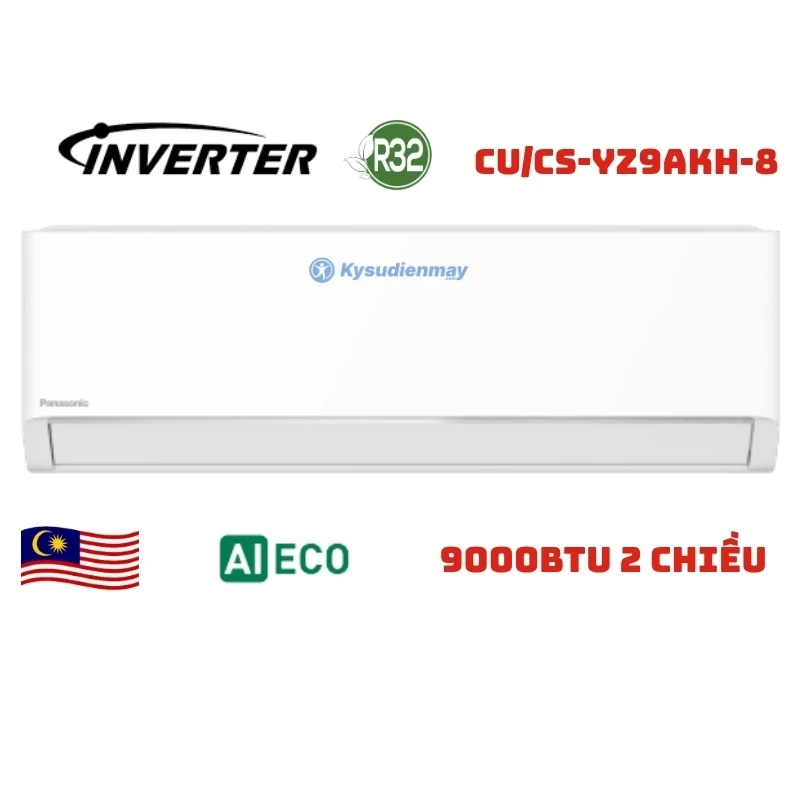 Điều Hòa Panasonic 9000BTU 2 Chiều Inverter CU/CS-YZ9AKH-8