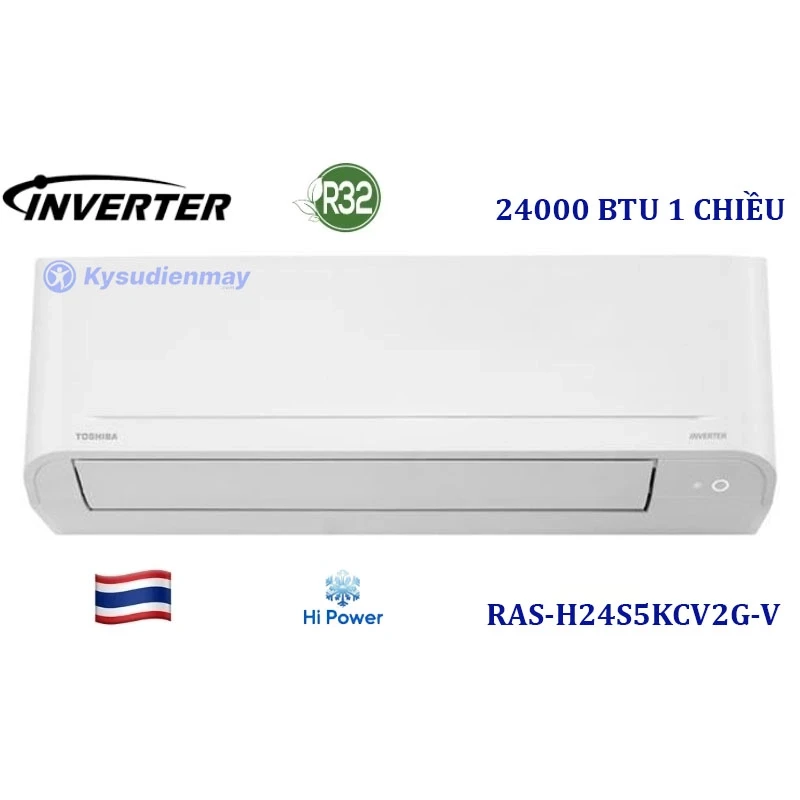 Điều Hoà Toshiba 24000BTU 1 Chiều Inverter RAS-H24S5KCV2G-V