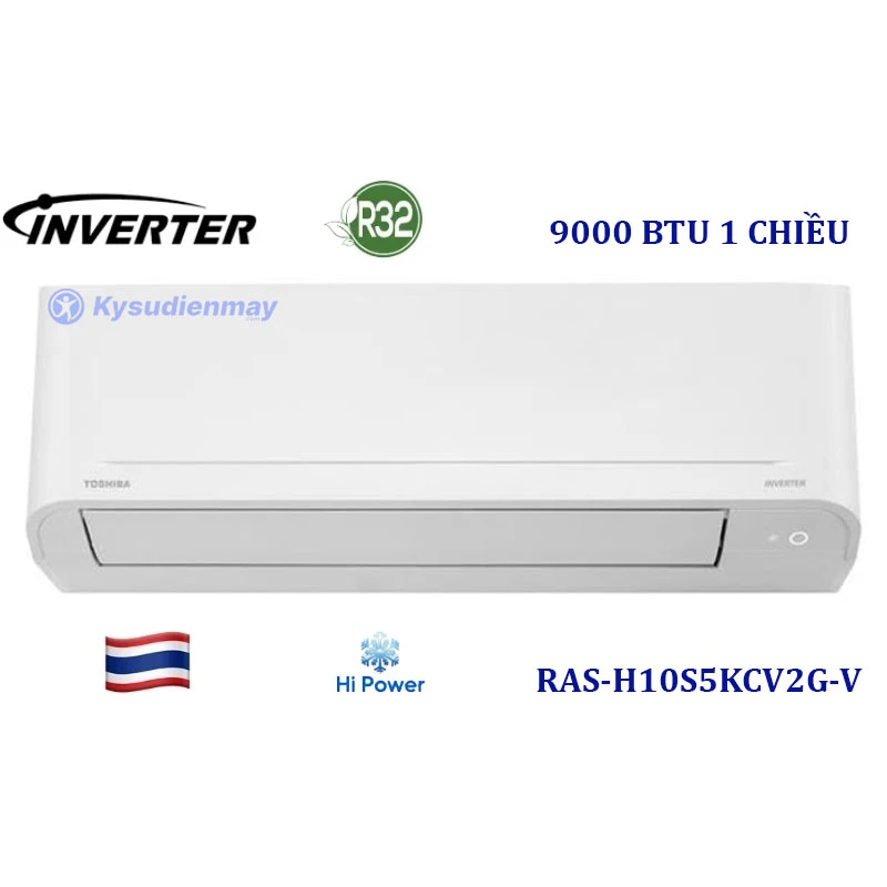 Điều Hoà Toshiba 9000BTU 1 Chiều Inverter RAS-H10S5KCV2G-V