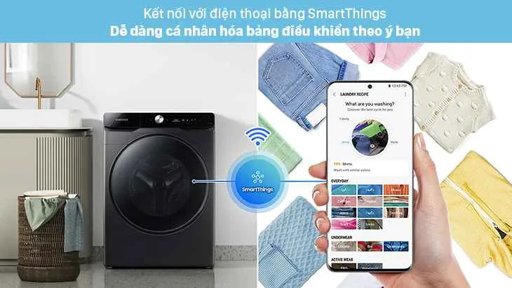 Điều khiển tiện lợi qua SmartThings