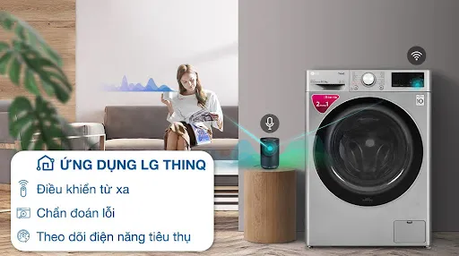 Điều khiển từ xa thông qua ứng dụng Smart ThinQ™ – Quản lý tiện lợi mọi lúc, mọi nơi
