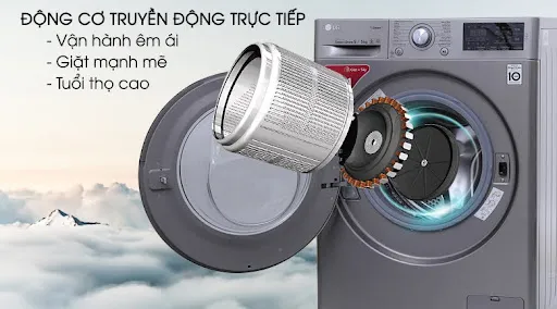 Động cơ truyền động trực tiếp Inverter – Vận hành êm, tiết kiệm điện