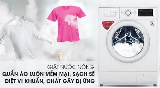 Giặt nước nóng – Diệt khuẩn và làm sạch sâu