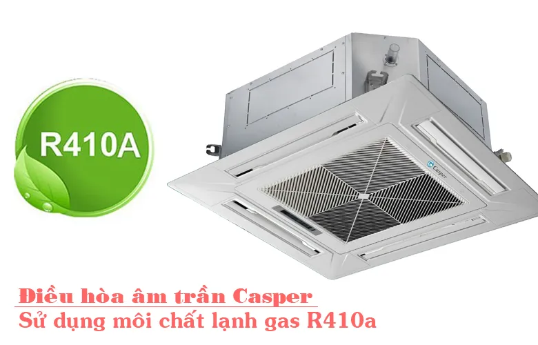 Hiệu suất làm lạnh mạnh mẽ – Môi chất R410A thân thiện với môi trường