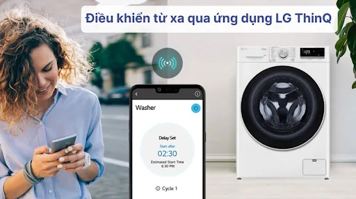 Kết nối thông minh qua ứng dụng LG ThinQ