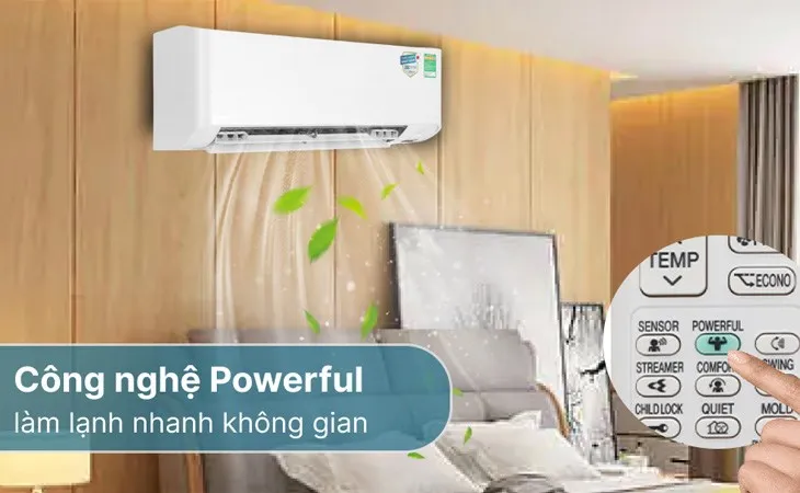 Làm lạnh siêu tốc với chế độ Powerful