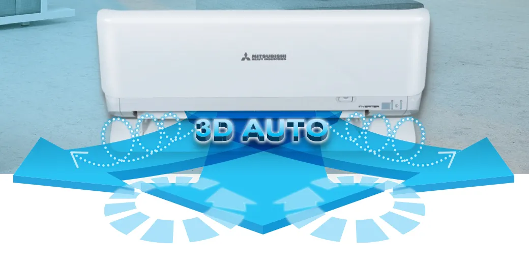 Làm lạnh toàn diện với công nghệ đảo gió 3D Auto