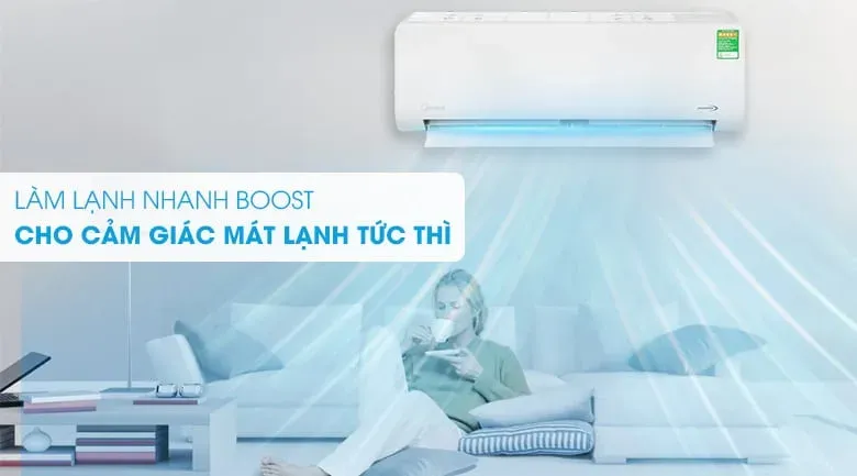 Làm lạnh tức thì với chế độ Boost