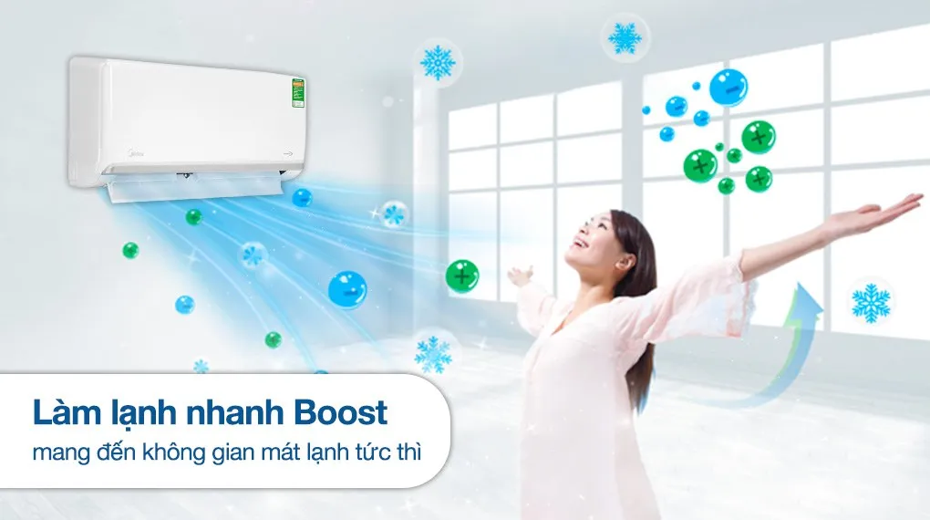 Làm mát nhanh chóng – Cảm nhận sự mát lạnh ngay lập tức