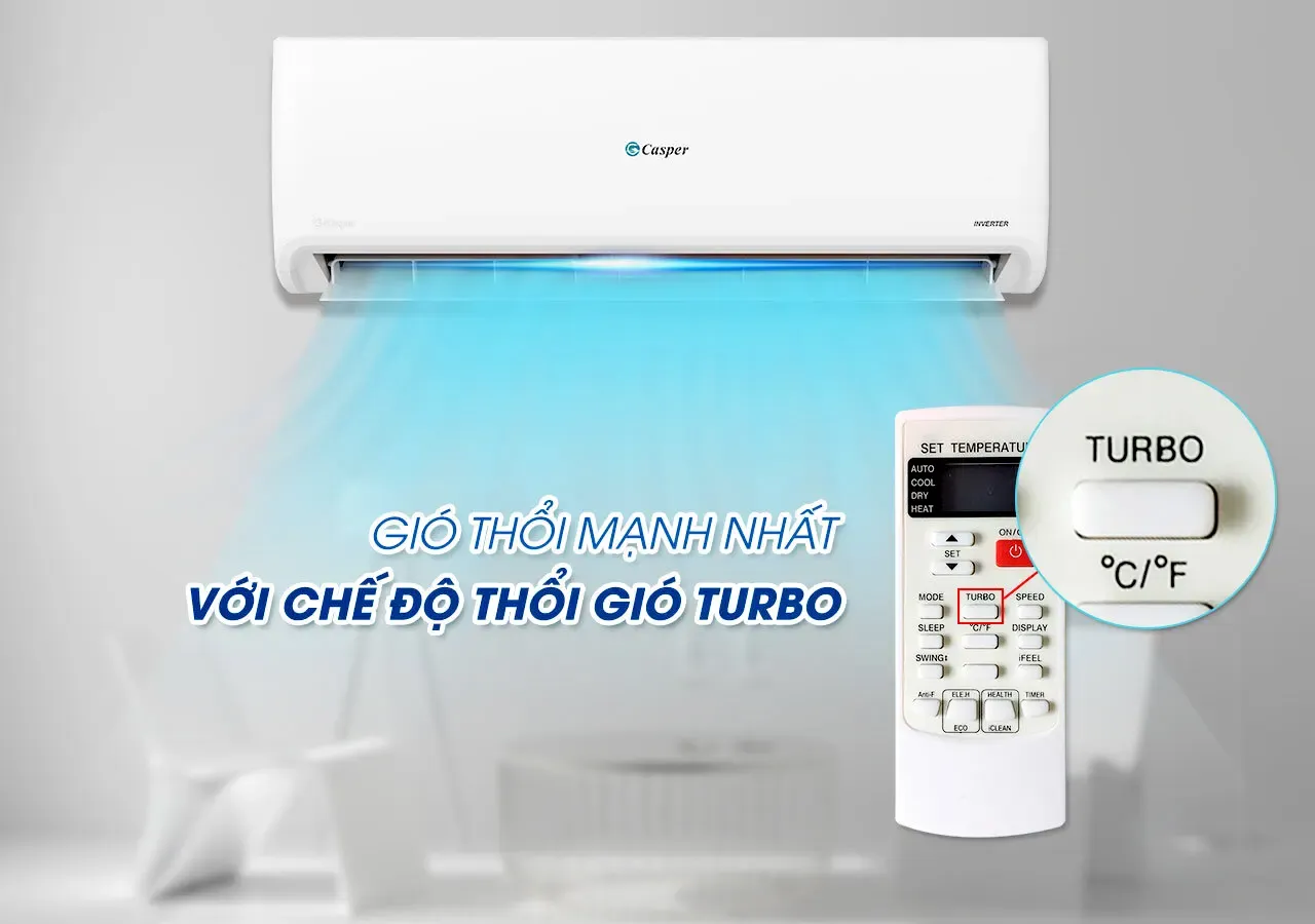Làm mát siêu nhanh với chế độ Turbo