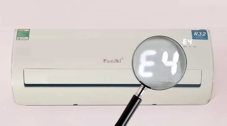Lỗi E4 điều hòa Funiki là gì?