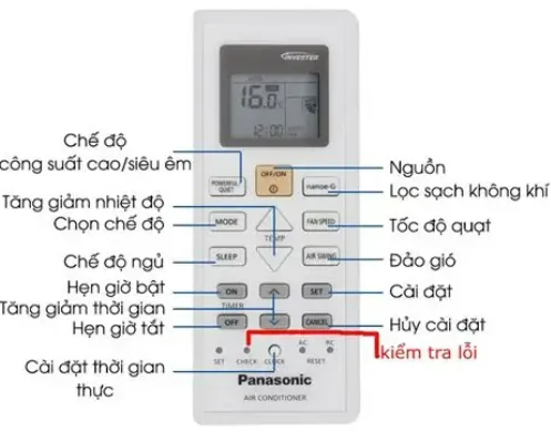 Lỗi f16 điều hòa panasonic