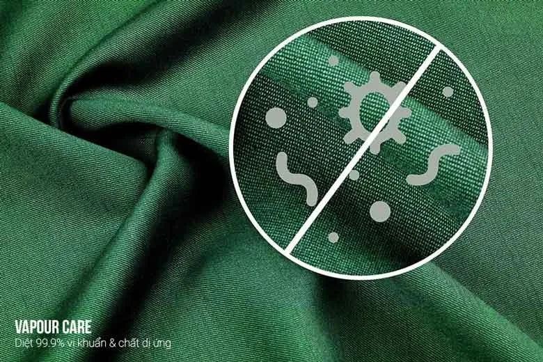 Công nghệ hơi nước Vapour Care – Loại bỏ vi khuẩn và dị ứng hiệu quả