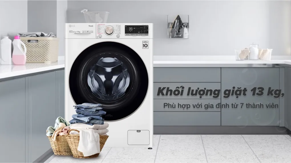 Khối lượng giặt 13kg & 14 chương trình giặt