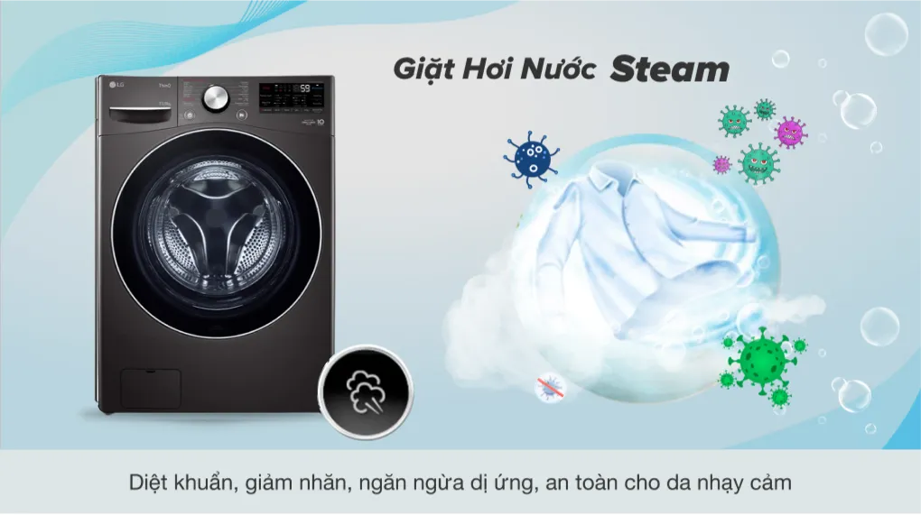 Steam+™ – Diệt khuẩn và dị ứng tối ưu