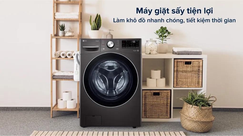 Giặt sấy 2 trong 1 – Tiết kiệm không gian và chi phí