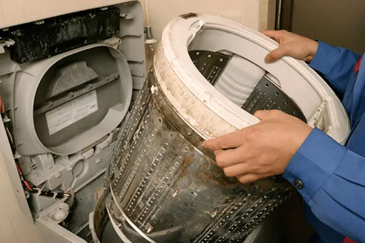 Máy giặt quá cũ