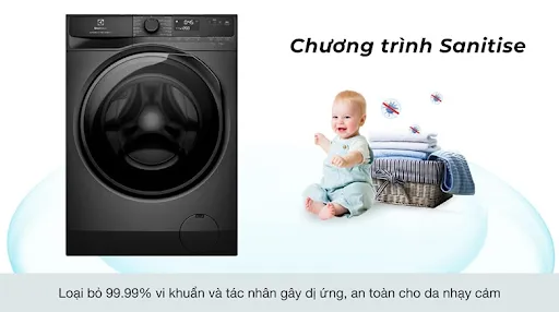 Sanitise - Chế độ giặt diệt khuẩn mạnh mẽ