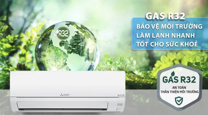 Sử dụng gas R32 thân thiện và hiệu quả