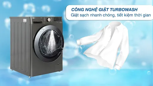Tăng tốc giặt sạch với TurboWash