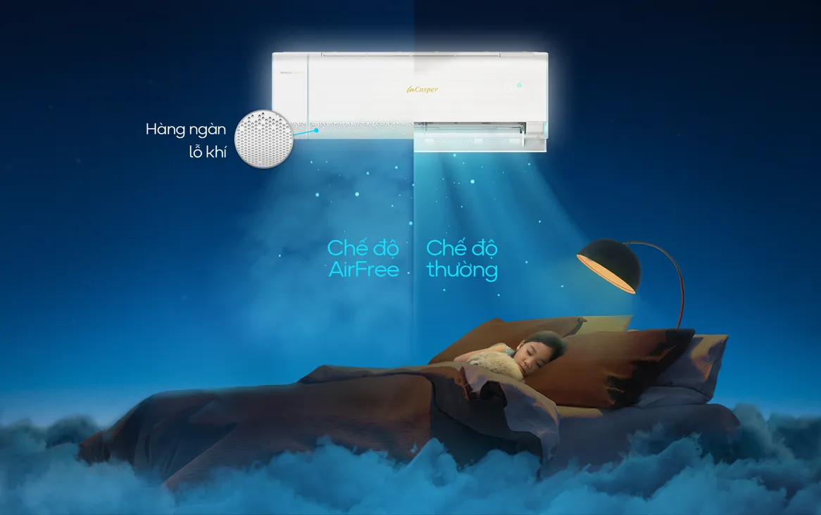 Thổi gió êm dịu AirFree