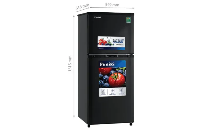 thông số kỹ thuật Tủ lạnh Funiki 185 lít HR T6185TDG