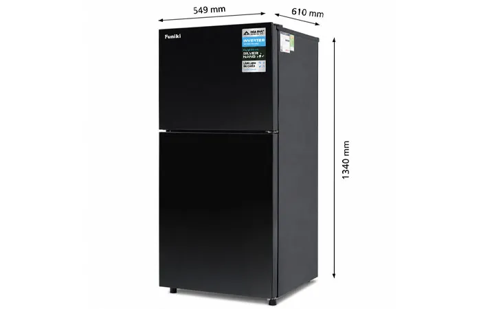 thông số kỹ thuật Tủ lạnh cánh kính Funiki Inverter 185 lít HR T8185GB