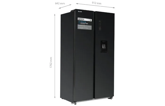thông số kỹ thuật Tủ lạnh Funiki Side by Side 535 lít HR SS8535TDG