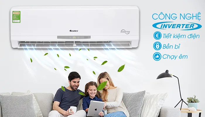 Tiết kiệm điện năng vượt trội với công nghệ Real Inverter