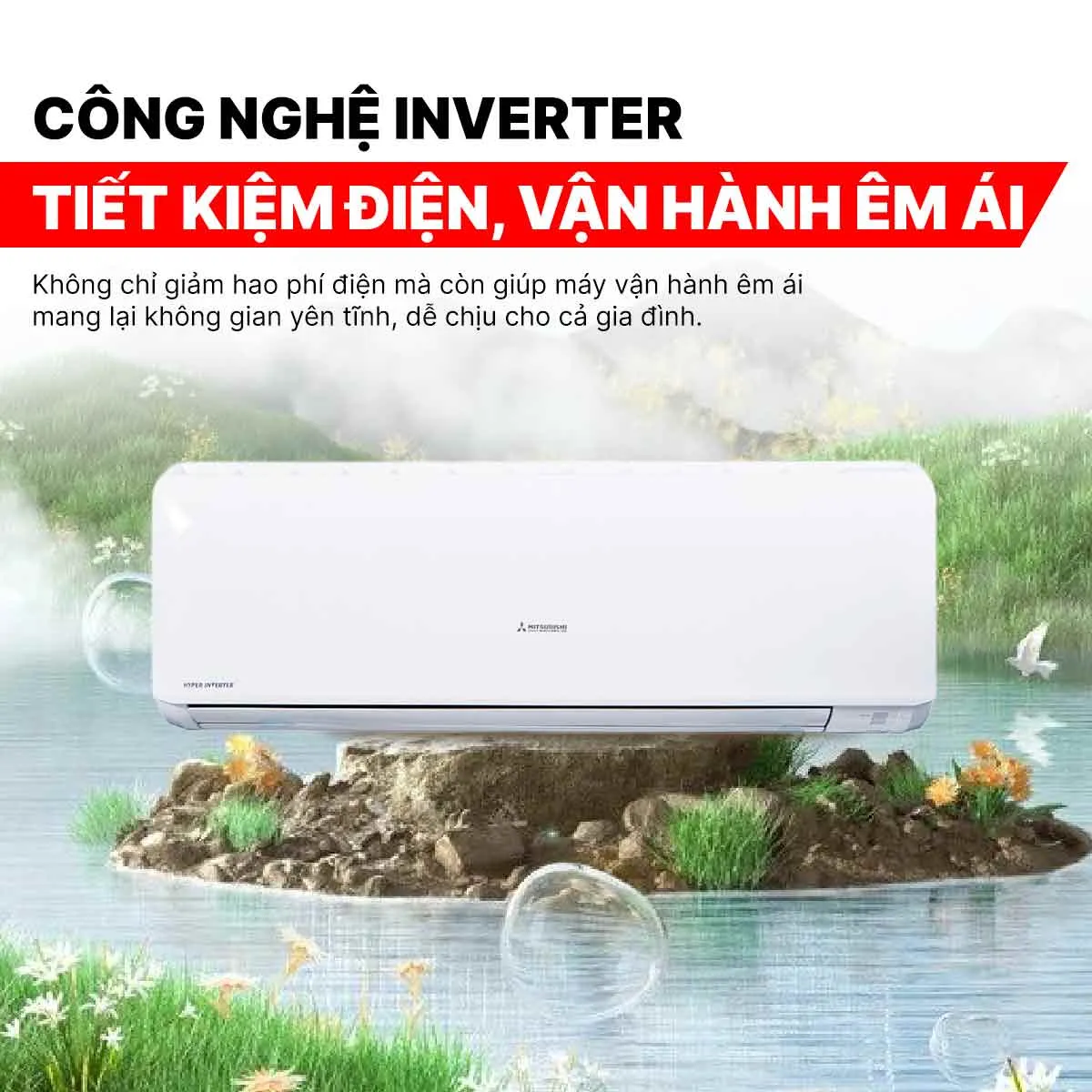 Tiết kiệm điện tối đa nhờ công nghệ DC PAM Inverter